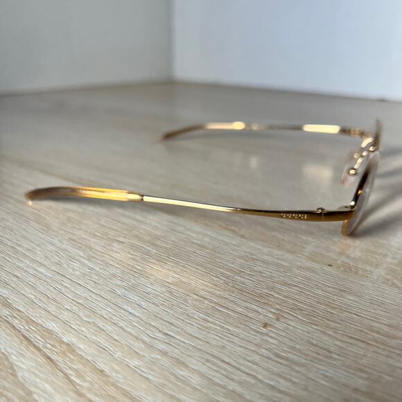 Vintage Gucci GG2678 629 Eyeglasses Gold Metal Frames 52-17-135 Excellent Cond - Picture 8 of 8